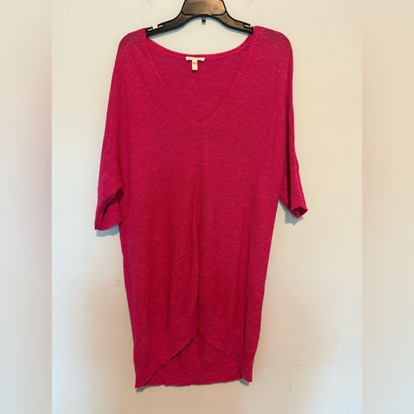 Eileen Fisher Womens Pink Linen/Cotton Tunic/Cover Up Size Large - Picture 1 of 5